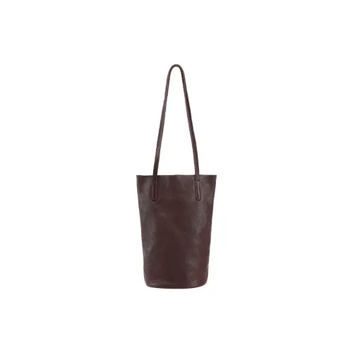 Qiuzhen Top Grain Cow Leather Shoulder Bag Small Size Unisex Coffee/Black/Elephant Gray/Blue