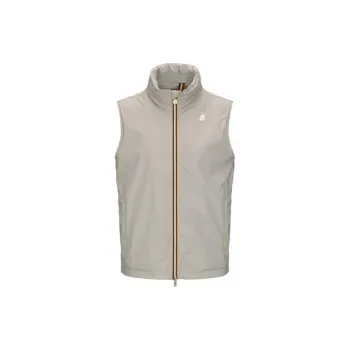 K WAY Logo patch Zip up Gilet