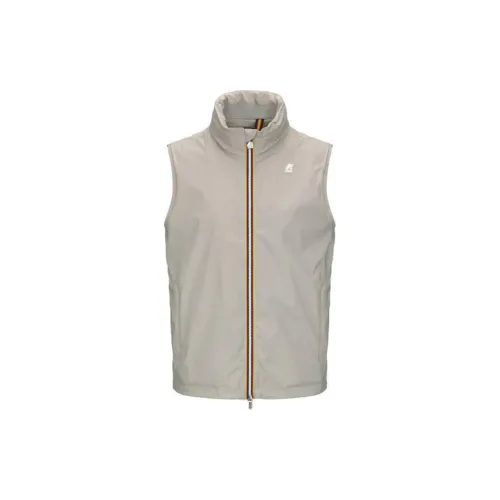 K WAY Logo patch Zip up Gilet