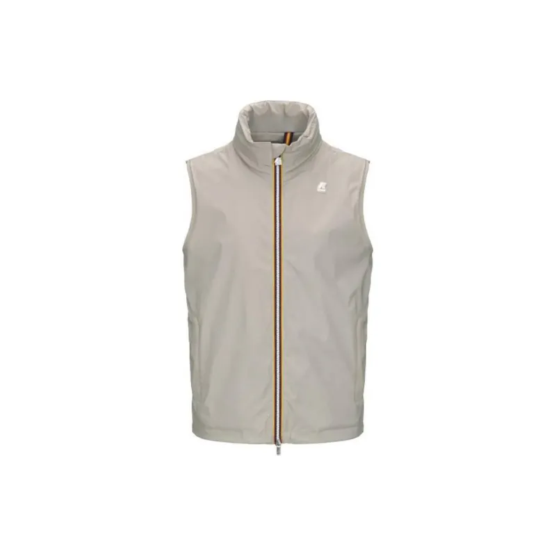 K WAY Logo patch Zip up Gilet-0