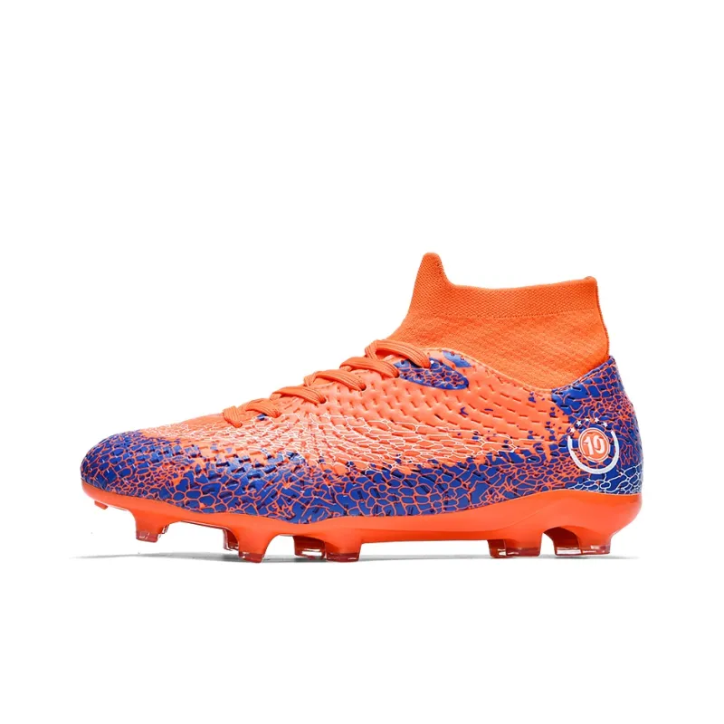QIUTEXIONG FG Rubber Long Studs TT Rubber Broken Studs Artificial Ground Cushioning Breathable Soccer Shoes Unisex-15