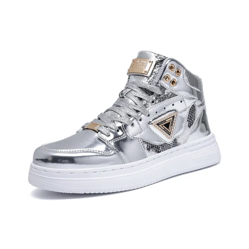 AMICNIEGD Breathable Anti Slip And Wear Resistant High Top Skateboard Shoes Unisex-4