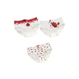 Left Strawberry+White (All over Print Strawberry)+Middle 1 Strawberry