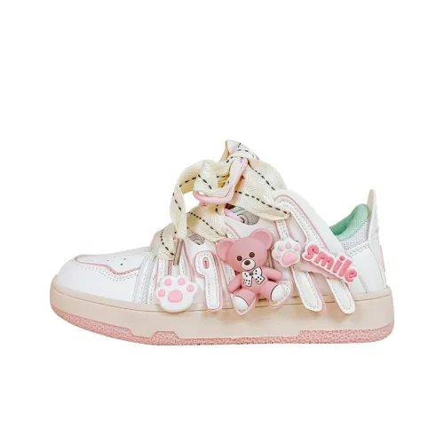 A&M Anti-Slip Wear-Resistant Low-Top Skateboard Shoes Women's Pink