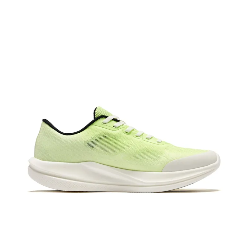 Erke Rebound Lightweight Breathable Low-Top Training Running Shoes Men's Fluorescent Bud Green Microcrystal White-1