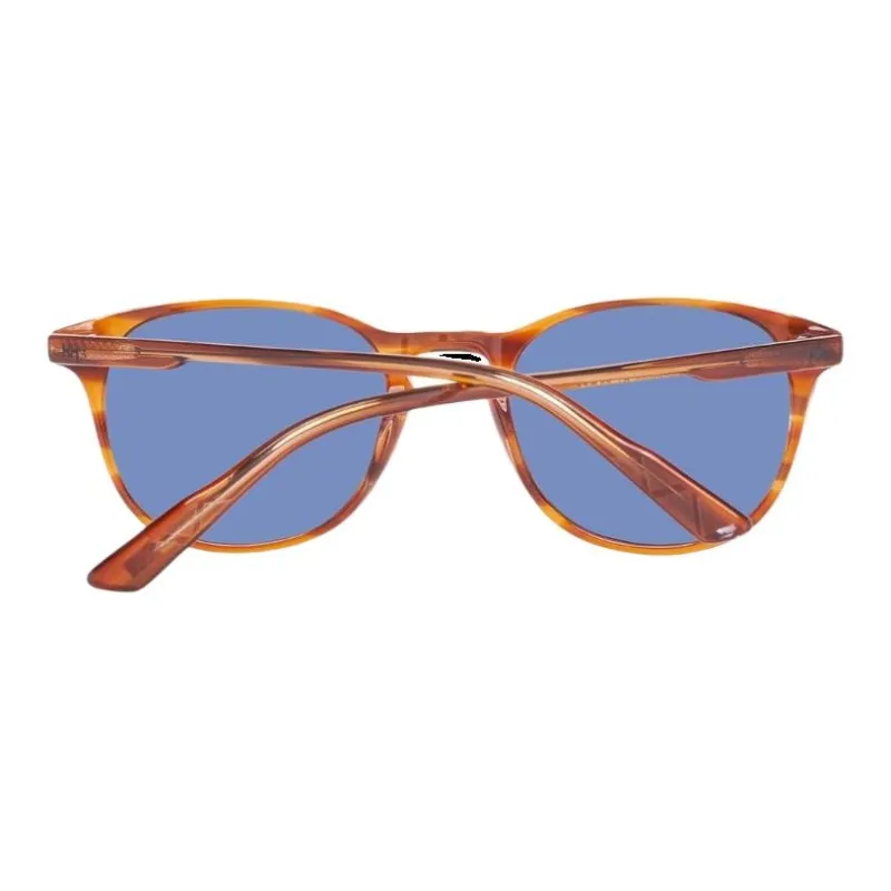 HELLY HANSEN Plastic Round Sunglasses Unisex Brown-2