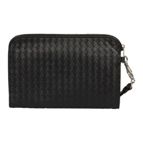 Bottega Veneta Calfskin Clutch Men's Black