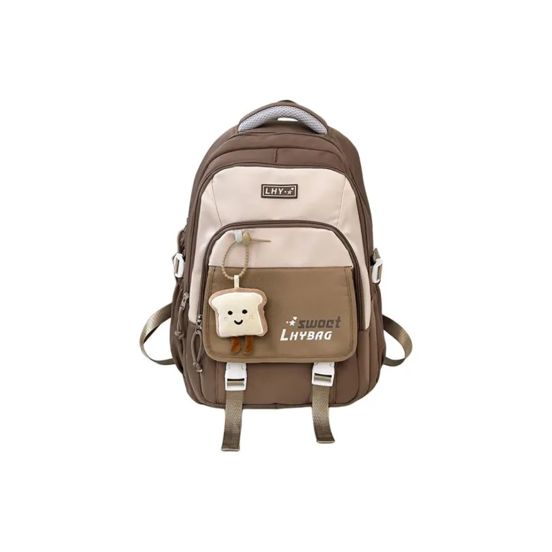 URBAN FOREST Nylon Backpack Women's Black/Burgundy/Purple/Khaki/Light Blue/Dark Blue-6