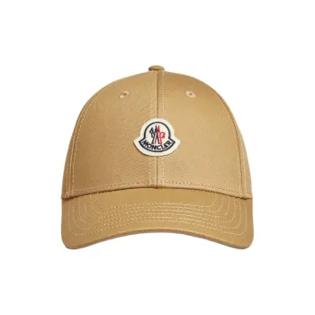 Moncler Logo Patch Curved Peak Baseball Cap