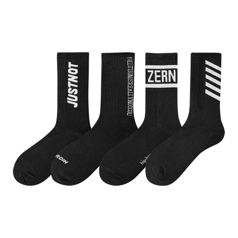 ZEROIN Mid Calf Socks Unisex 4 Pack-4