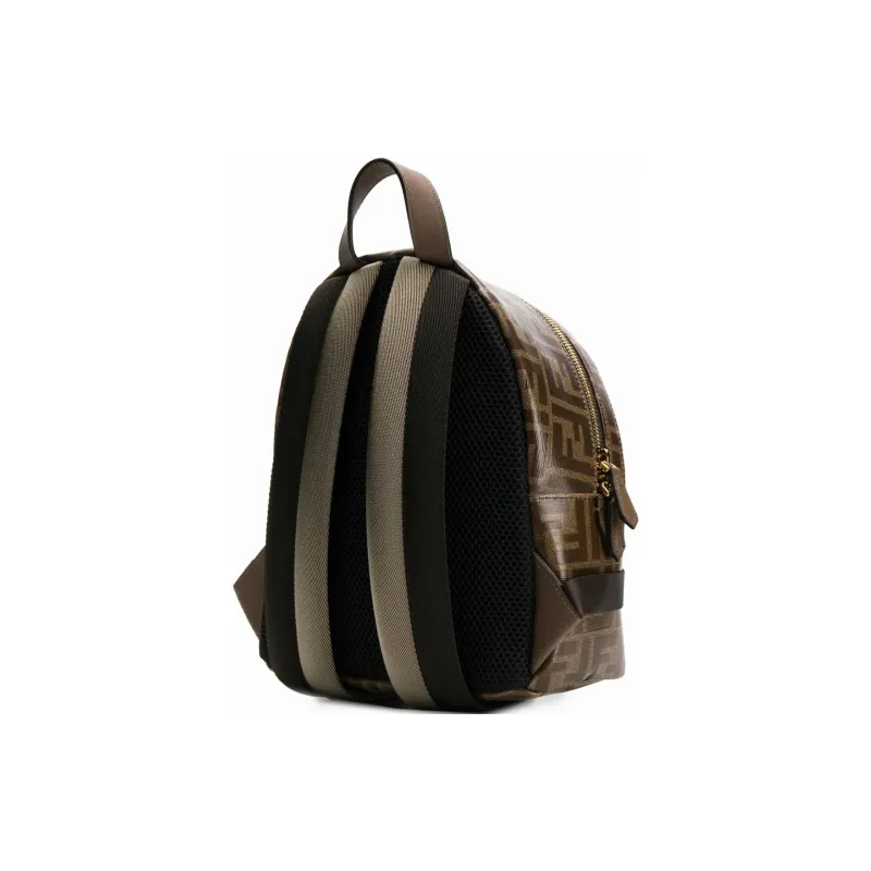 FENDI Calfskin Backpack Mini Men's Brown-1
