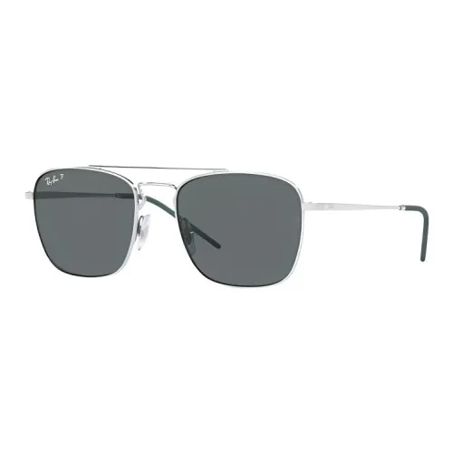 RayBan Metal Aviator Sunglasses Unisex Silver