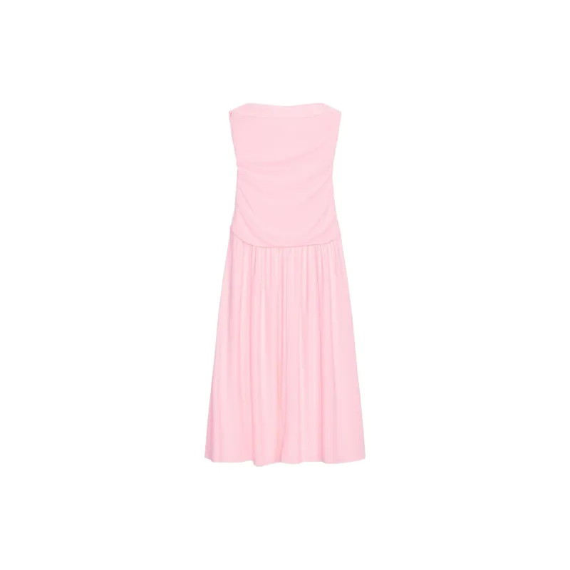 ZARA Trf Sleeveless Dress Women's Pink-1