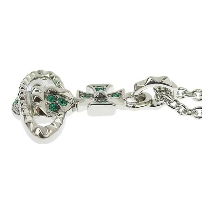 Vivienne Westwood Brass Necklaces Women's Green Diamond/Silver-3