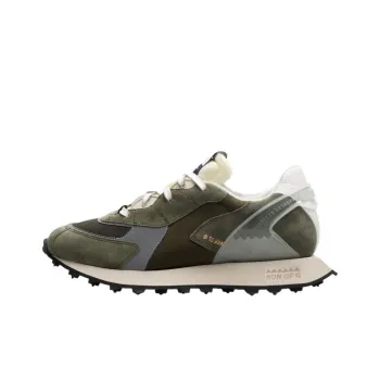 RUN OF Military Low-Top Casual Shoes Men's Green