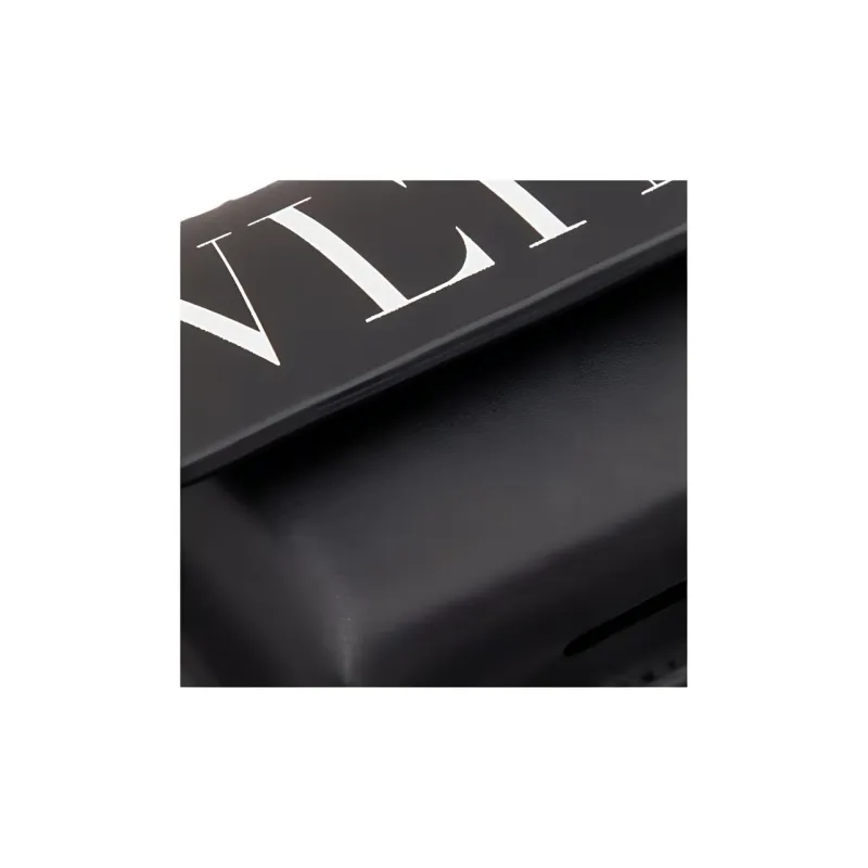 Valentino Cow Leather Earphone Case Men's Black-4