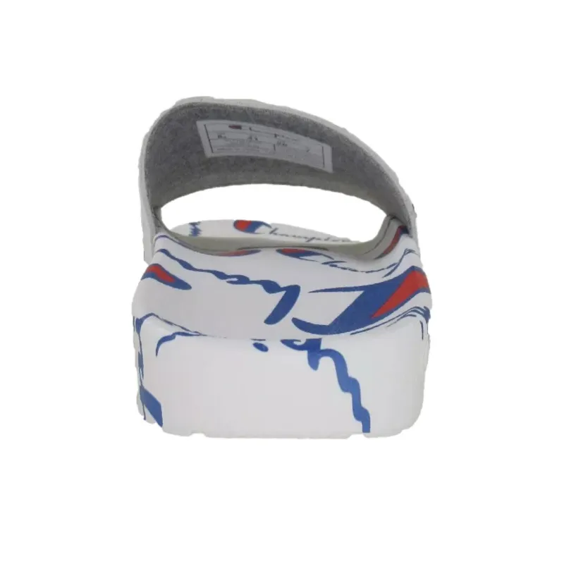 Champion Ipo Warped Slide 'Repeat Print White'-3