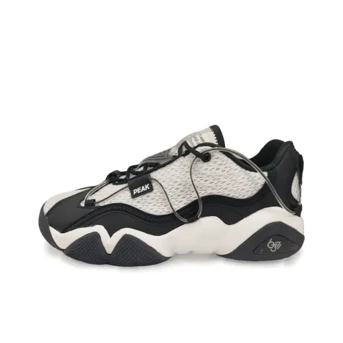 PEAK State Pole 6371 Anti Slip And Wear Resistant Coverage Low Top Chunky Sneakers Men's White Black
