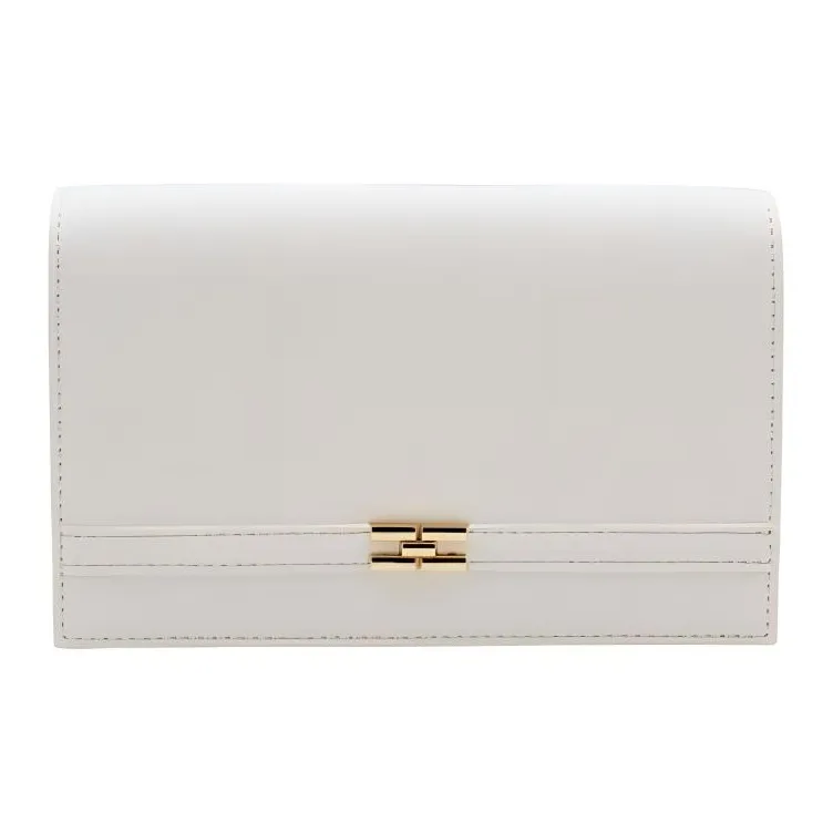 Elisabetta Franchi PU Shoulder Bag Women's Beige-0