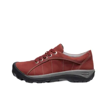 KEEN Presidio Abrasion-Resistant Low-Top Running Shoes Women's Brick Red