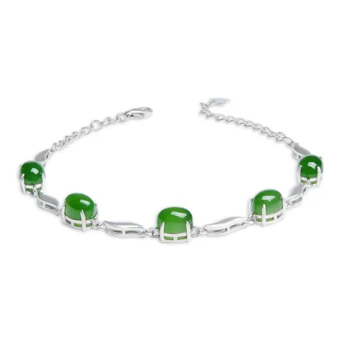 Yi Zhen Ge Hetian Jade Bracelets Jasper Women's
