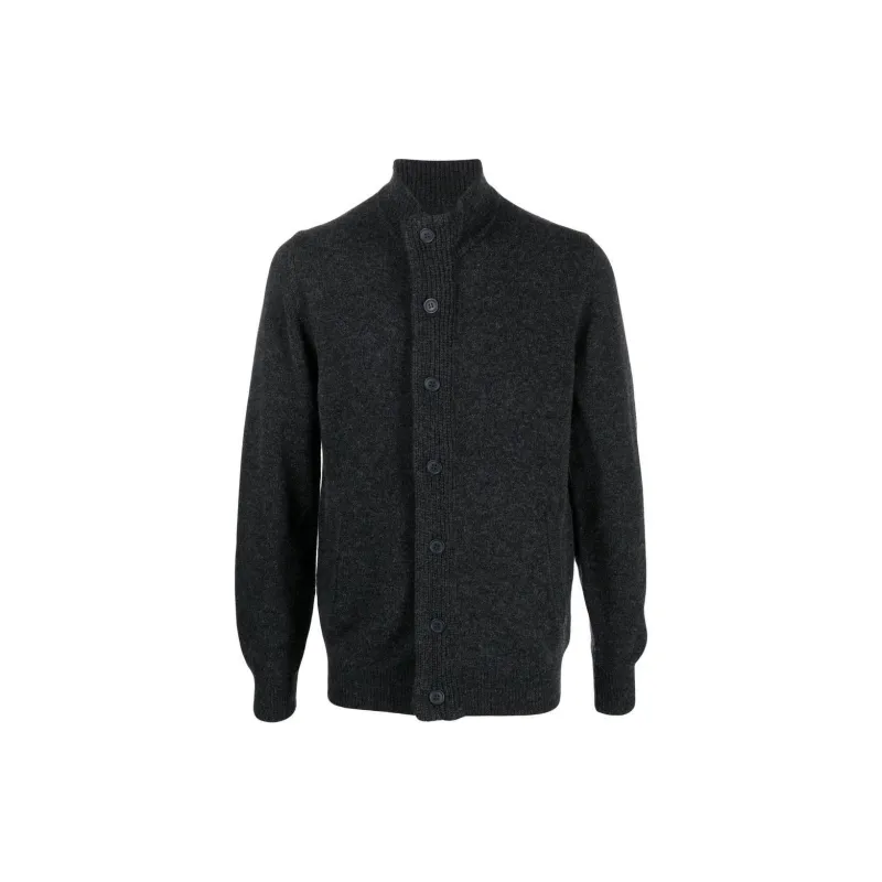 BARBOUR Logo Patch Button Up Cardigan-0