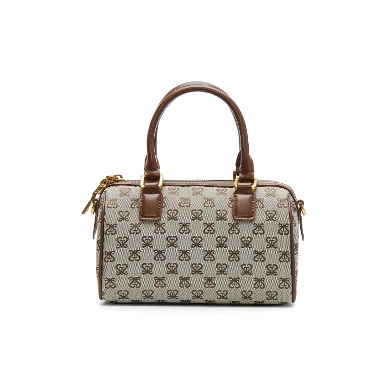 Staccato Cow Leather Handbag Trumpets Women's Vintage Coffee-2