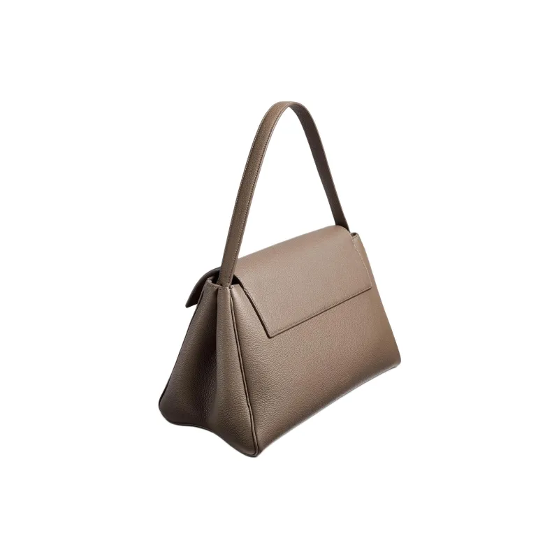 KHAITE Calfskin Handbag Women's Elephant Stone Texture-2