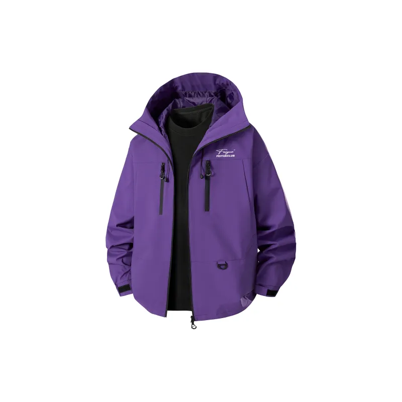 Feiyue Water-Resistant Windproof Warm Water-Repellent Windbreaker Jacket Unisex-53