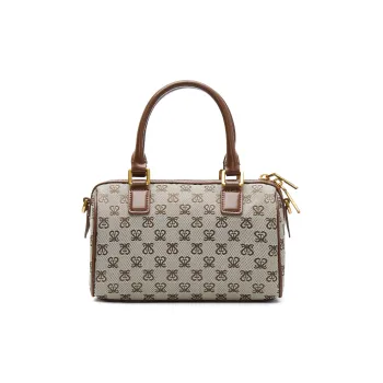 Staccato Cow Leather Handbag Trumpets Women's Vintage Coffee