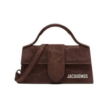 Jacquemus Le Bambino Cow Leather Shoulder Bag, Crossbody Bag, Handbag Mini Women's Dark Brown
