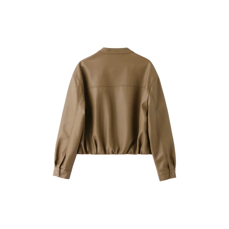 Yi Mengyuan Leather Jacket Women's-1