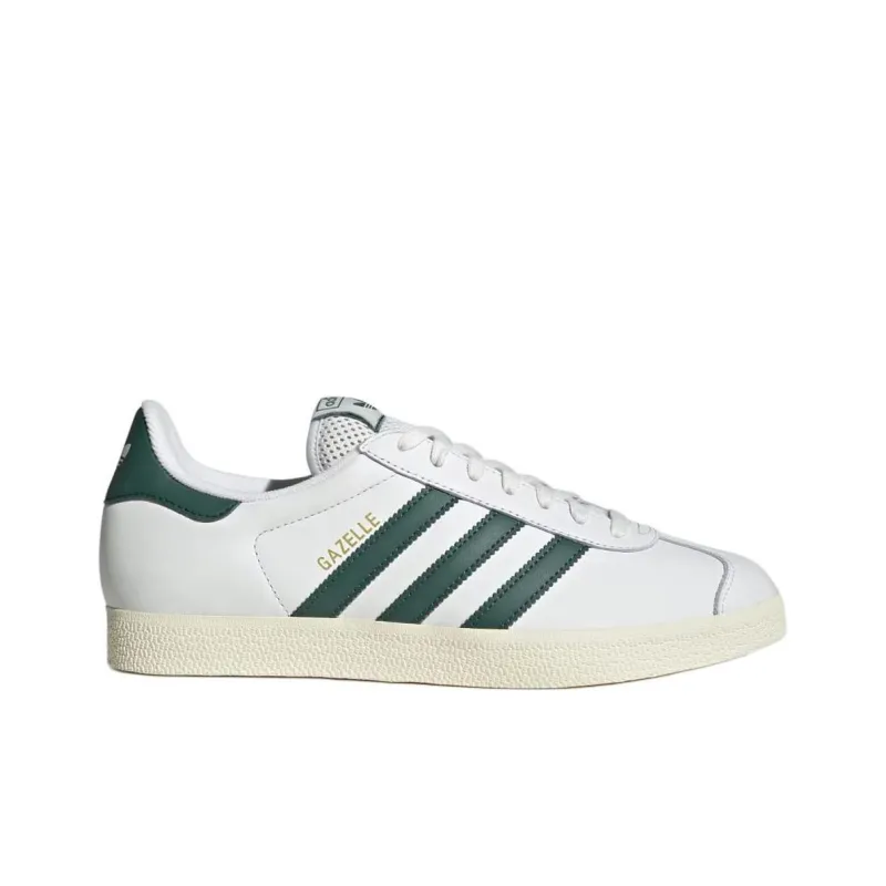 Adidas Gazelle Core White Collegiate Green Cream White-2