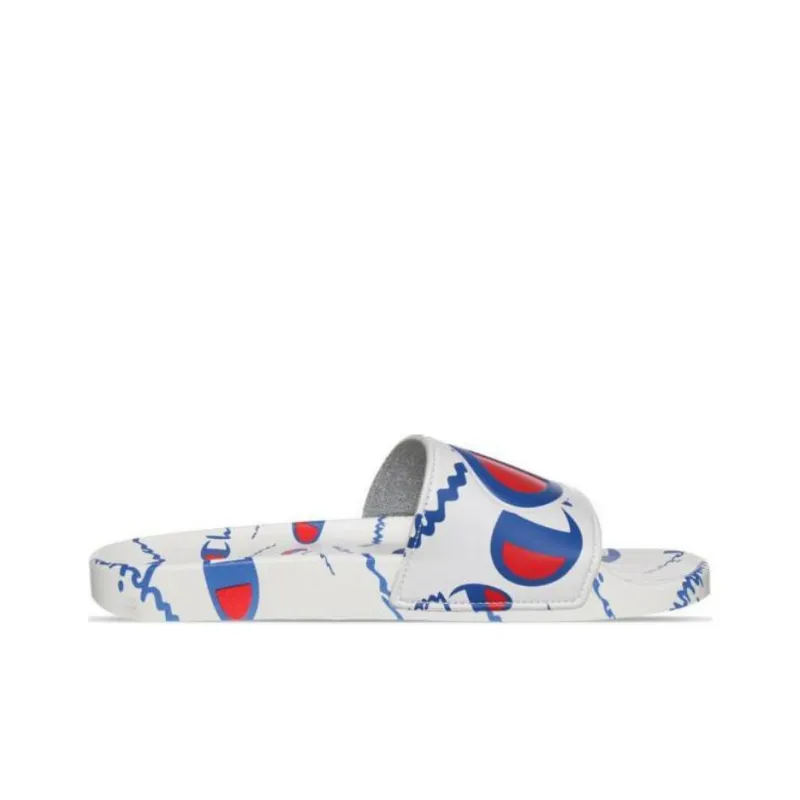 Champion Ipo Warped Slide 'Repeat Print White'-1