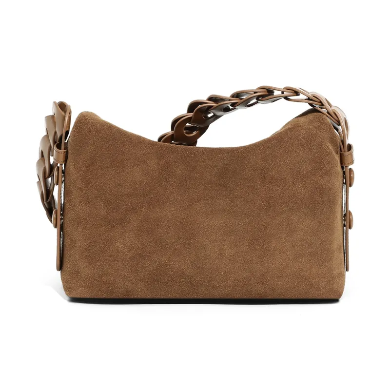 MILLIE'S Cow Leather Underarm Crossbody Bag, Shoulder Bag Regular Women's Brown-3