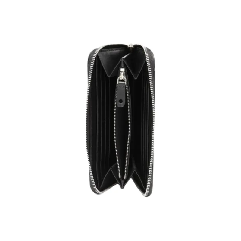 Burberry Cow Leather Clutch Small Size Men's Black-2