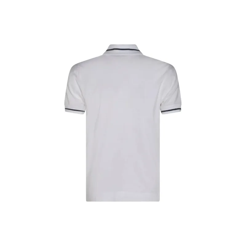 Brunello Cucinelli Logo Printed Short Sleeved Polo Shirt-1
