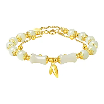 ZHOUBAIFU Hetian Jade Bracelets White Jade Unisex