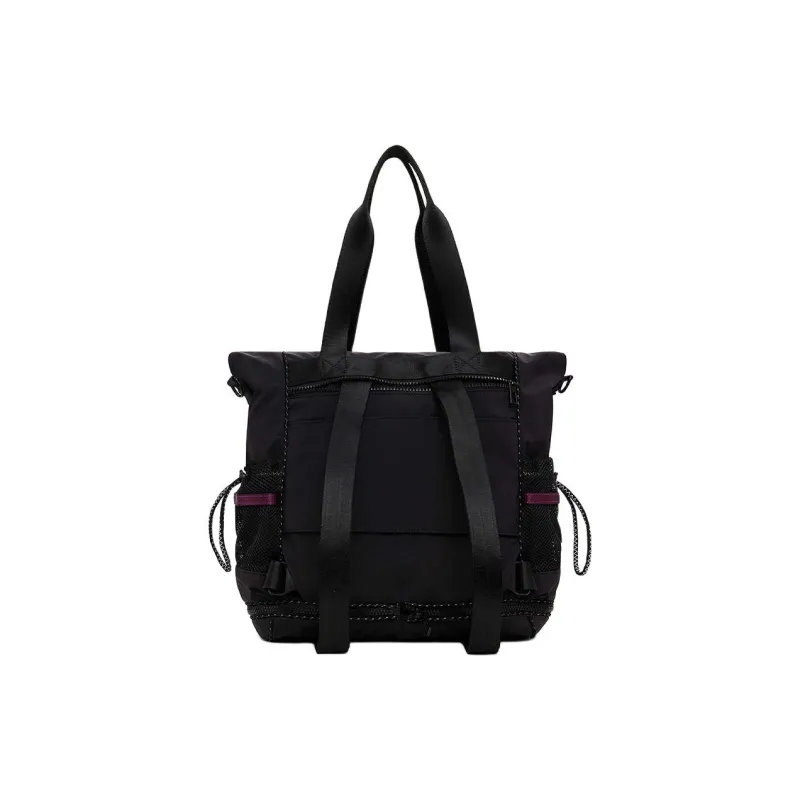 Desigual Fabric Tote Bag, Shopping Bag, Double Shoulder Handbag, Shoulder Bag Tubas Women's Black-2