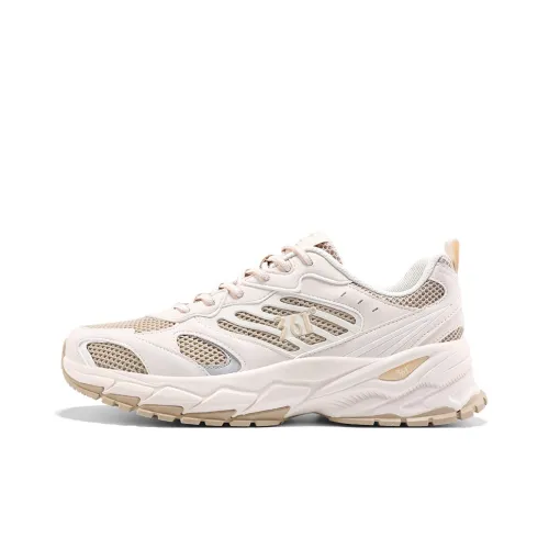 361° Cushioning Breathable Wear-Resistant Low-Top Chunky Sneakers Men's White Brown