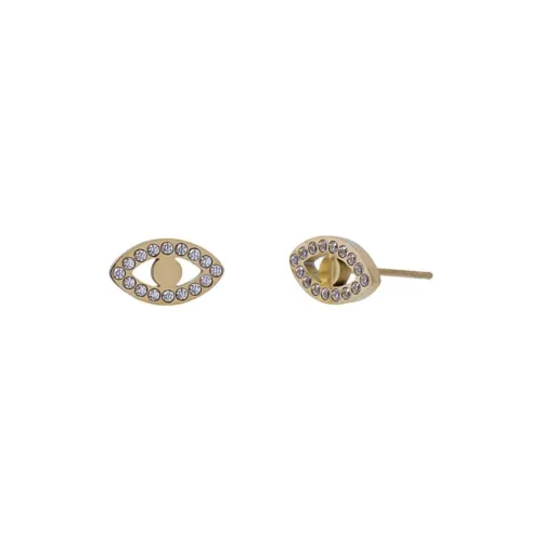 ANARTXY Surgical Steel Zirconia Earrings Women's Gold