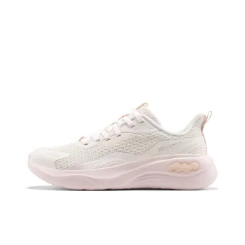 361° Slip Resistant Breathable Lightweight Low Top Sprint Running Shoes Women's White Pink