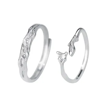 CLARKIA FLOWER S999 Fine Silver Rings Unisex