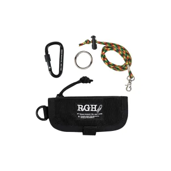 Rough Enough Nylon Coin Purses Key Pouches Mini Unisex Black