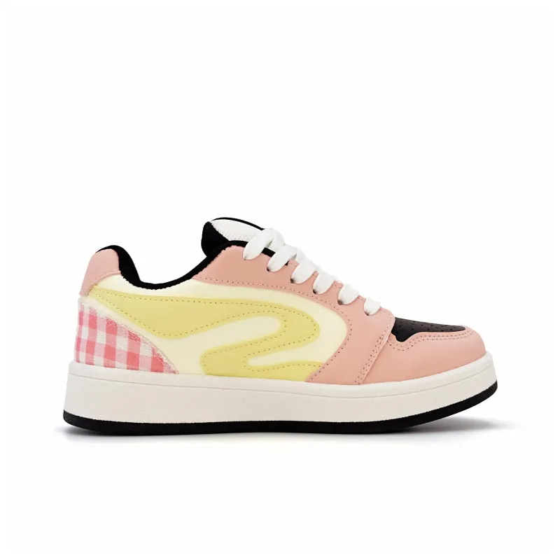 Circle Small Coverage  Abrasion Resistant Lightweight Low Top Skateboard Shoes Women's-6