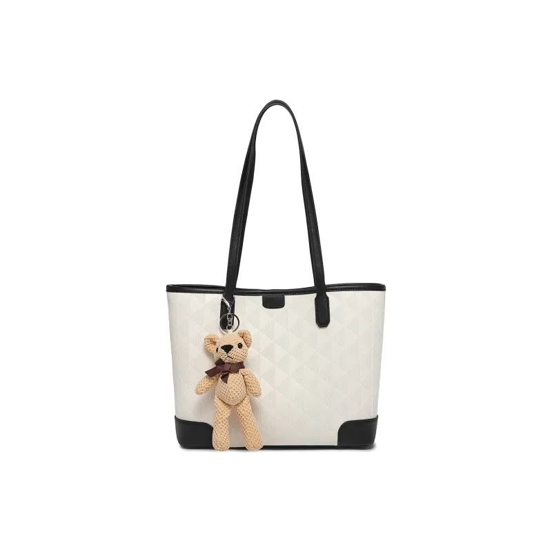 BOBDOG PU One Shoulder Handbags Large Size Women's Apricot/Black-9