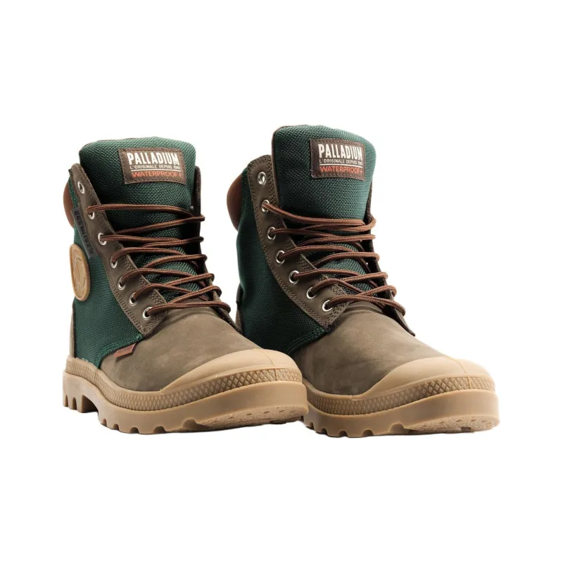 Palladium Pampa Waterproof Short Outdoor Boots Unisex Green-3