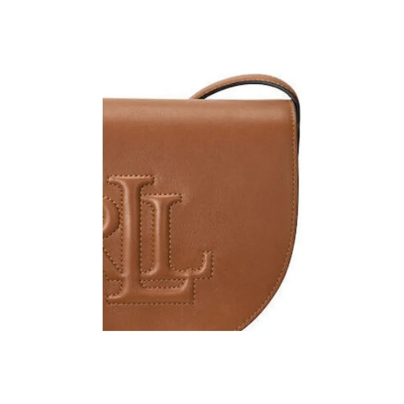 Ralph Lauren Leather Crossbody Bag, Shoulder Bag Women's Brown-5