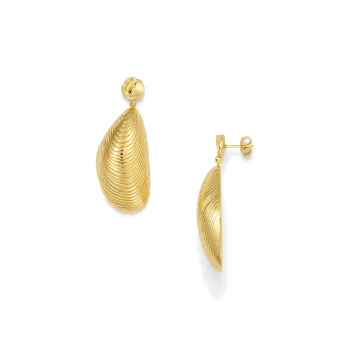 ANNI LU 18K Gold Brass Earrings Unisex Gold
