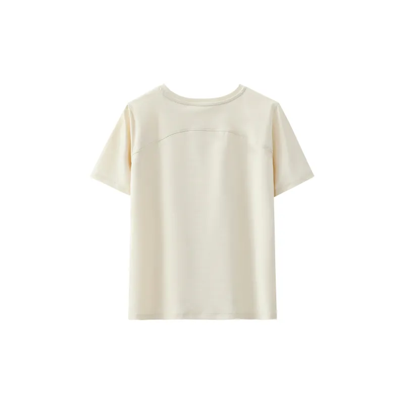 AWAO T-Shirt Women's Cream Yellow-1